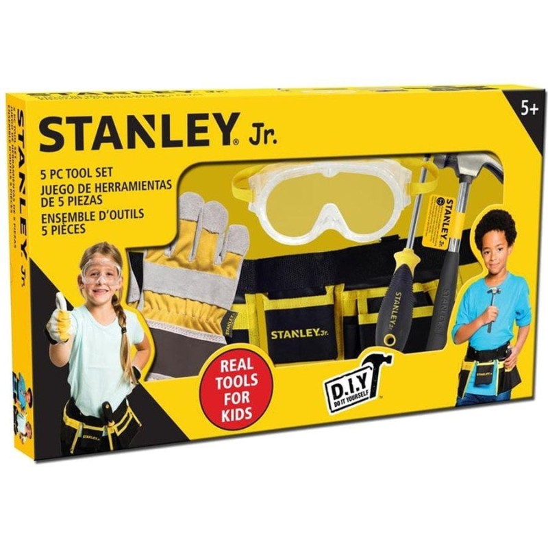 Zestaw Prawdziwych Narzędzi dla Dzieci 5 el. - Stanley Jr.