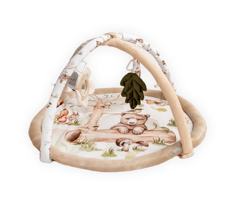 Mata Edukacyjna z Pałąkami Happy Bear - BabySteps
