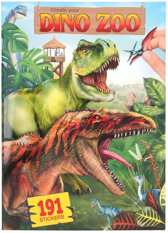 Album z naklejkami Dino Zoo kreatywny zeszyt - Depesche