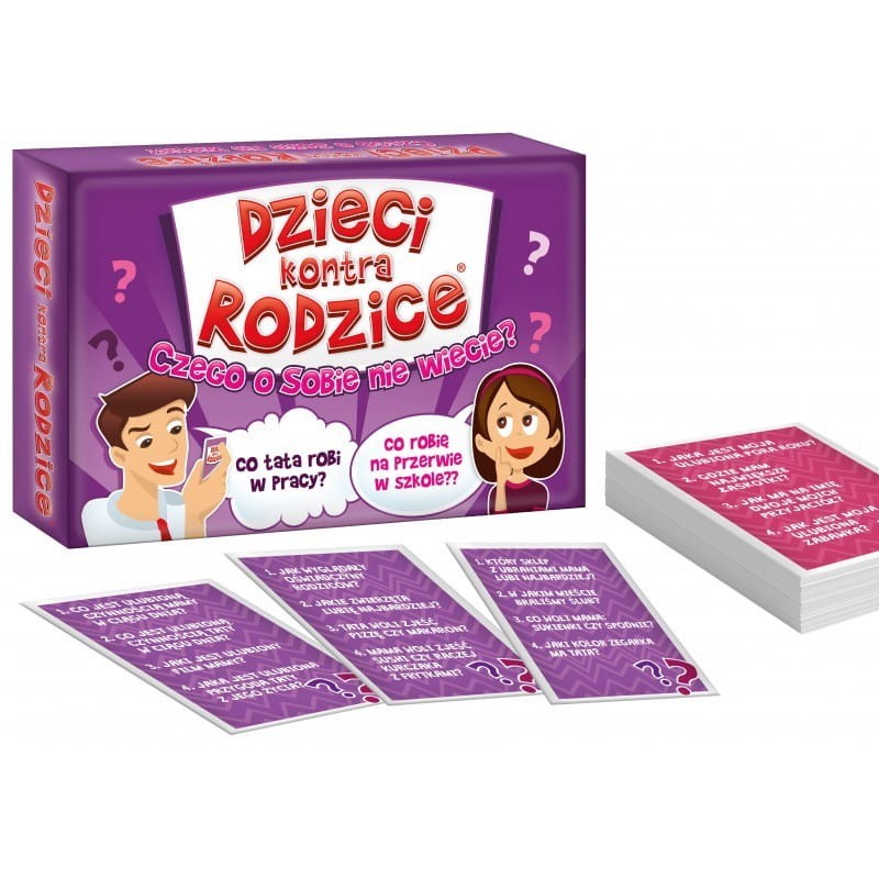 Dzieci kontra Rodzice. Czego o sobie nie wiecie? Gra Towarzyska