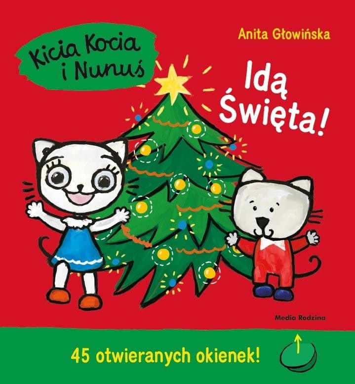 Kicia Kocia i Nunuś. Idą święta! Książka z okienkami