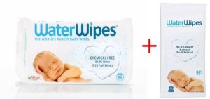 Chusteczki nawilżane nasączane wodą, 60 + 10 szt. - WaterWipes