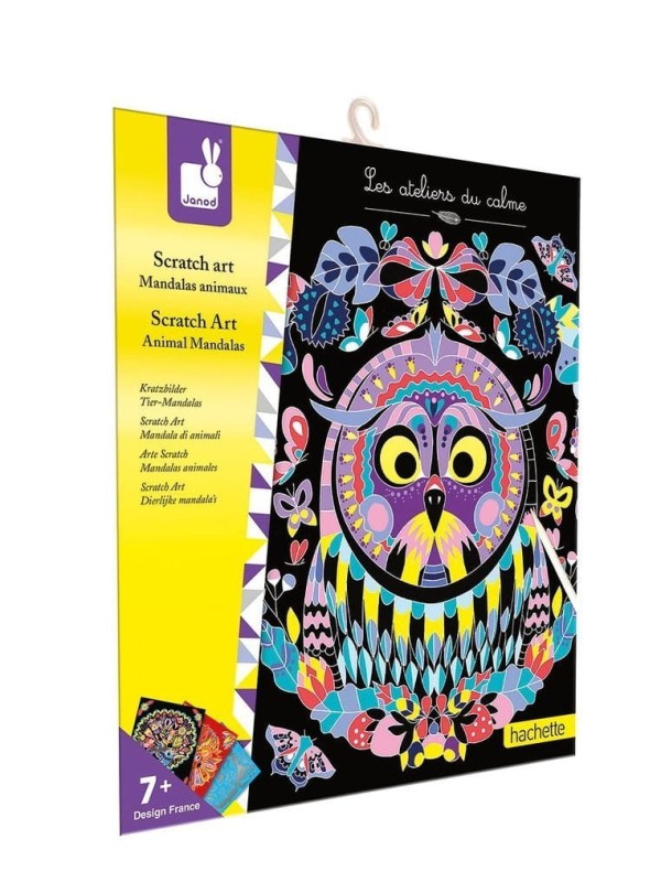 Wydrapywanka Wzory Mandale 5 szt.- Janod