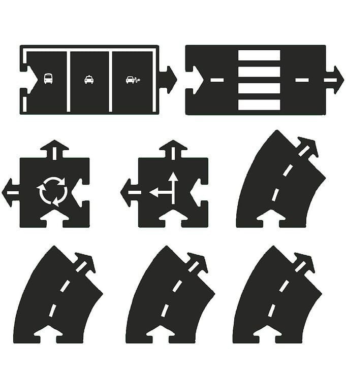 Puzzle droga do układania 8 el. Mixed - Waytoplay