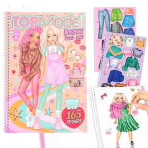Kolorowanka z Naklejkami Ubieranki Dress Me Up - Top Model