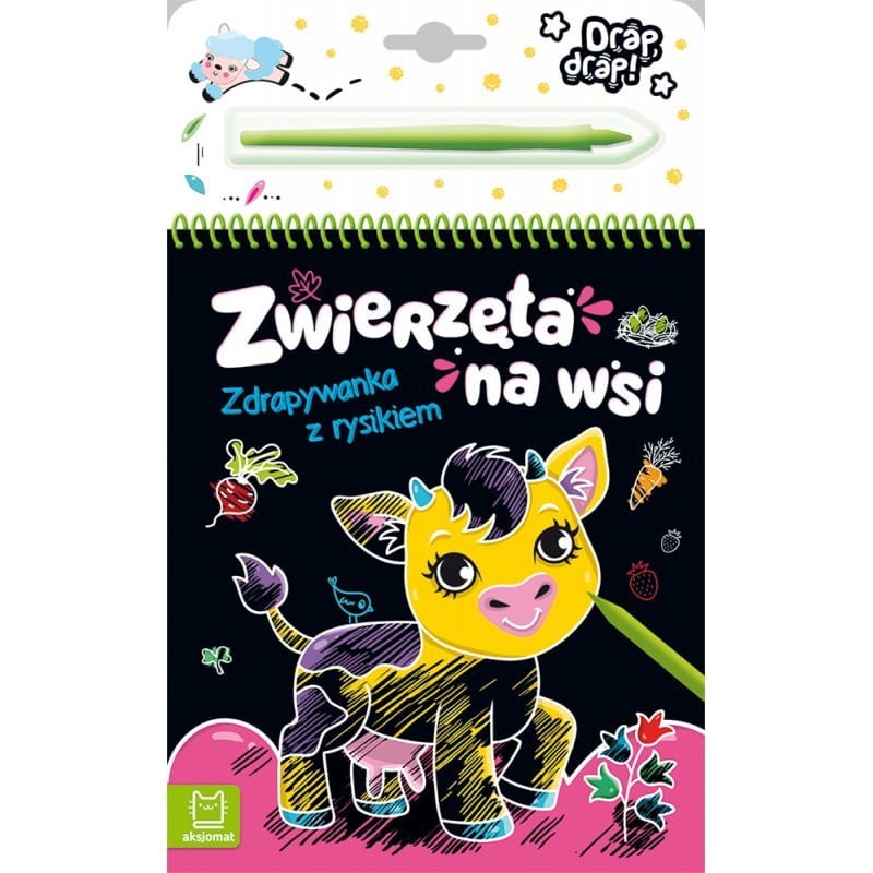 Zdrapywanka z Rysikiem  Zwierzęta na wsi - Aksjomat