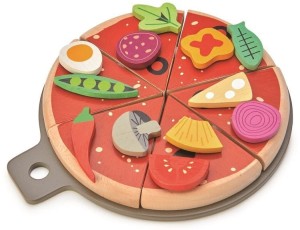 Drewniana Pizza z Dodatkami - Tender Leaf Toys