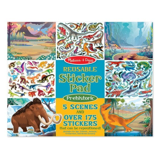 Wielorazowe Naklejki Dinozaury Prehistoria - Melissa & Doug
