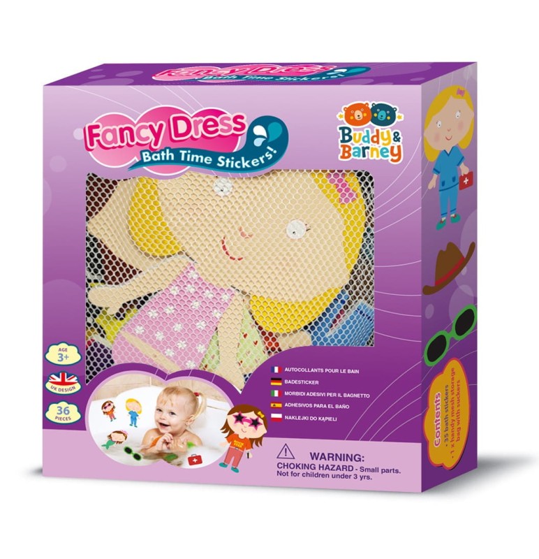 Naklejki z pianki do wanny Przebrania - Buddy & Barney