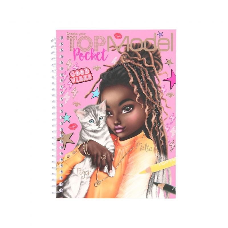 Szkicownik z Naklejkami Modelki Good Vibes - TOPModel