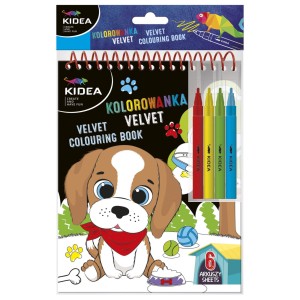 Kolorowanka z Aksamitnymi Konturami i Pisakami - Kidea