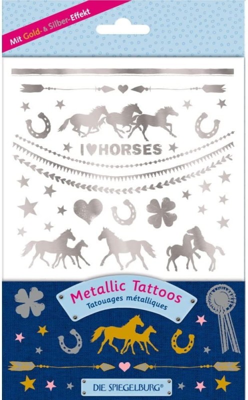 Tatuaże Dziecięce Metaliczne Konie - Die Spiegelburg
