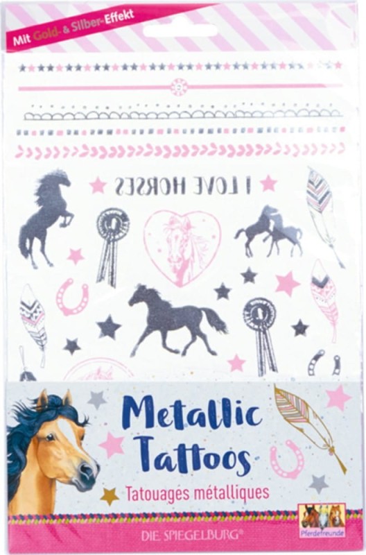 Metaliczne Tatuaże dla Dzieci Konie - Die Spiegelburg