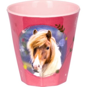 Różowy Kubek z Melaminy Konik - Spiegelburg