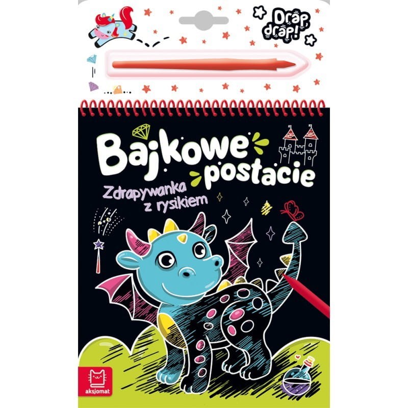 Zdrapywanka z Rysikiem Bajkowe postacie - Aksjomat