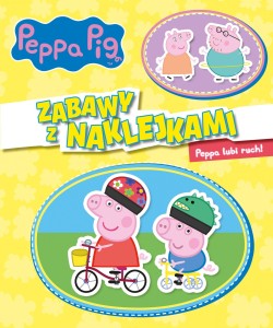 Świnka Peppa lubi ruch! Zabawy z naklejkami