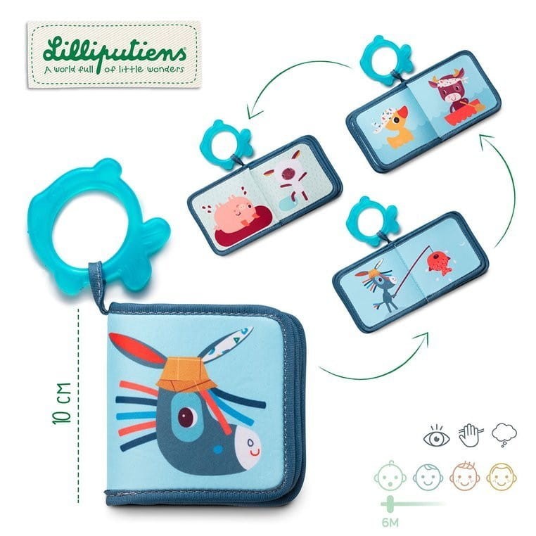 Książeczka kąpieli z gryzakiem Osiołek Ignace - Lilliputiens