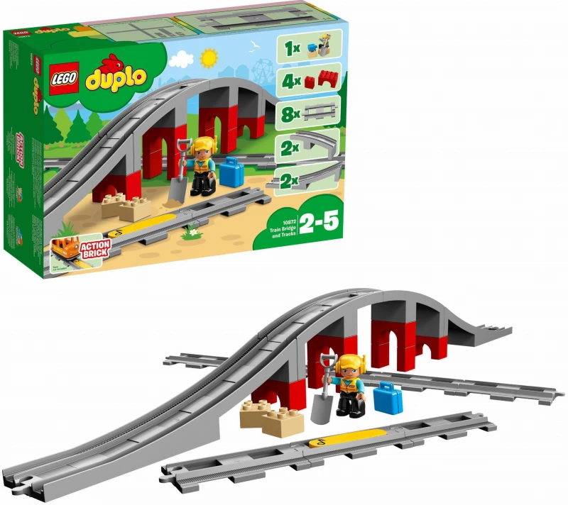 Tory kolejowe i Wiadukt 10872 Lego Duplo