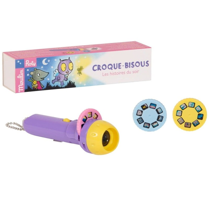 Projektor Latarka Zasypiamy z Croque-Bisous - Moulin Roty