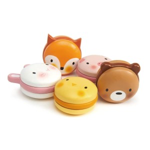 Drewniane Makaroniki Ciasteczka Animal MacaronsTender - Leaf Toys