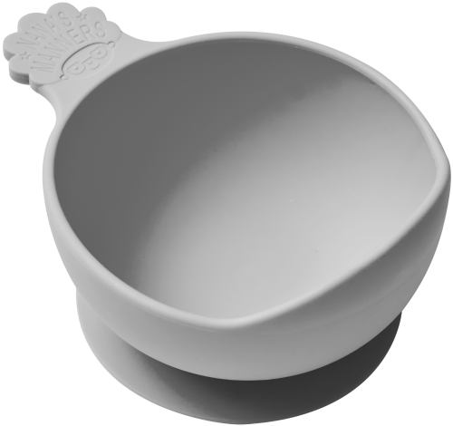 Miseczka z Przyssawką Silikonowa Szara - Nana's Manners