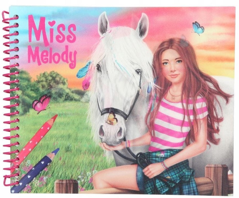 Kolorowanka z Naklejkami Konie Sienna - Miss Melody