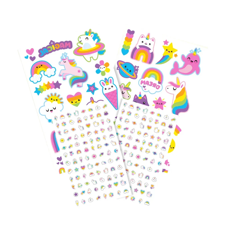 OOLY-Tattoo-Palooza-Tattoos-Nail-Stickers-Unicorns-Rainbows-Sheets.webp