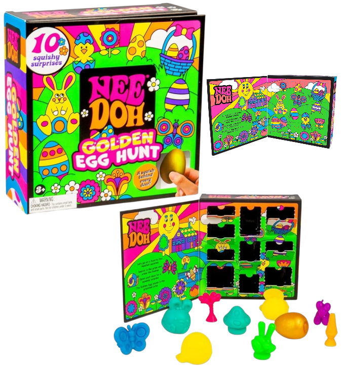NeeDoh Golden Egg Hunt- Kids' Easter Fidget Toy Box with Mystery Doors.png