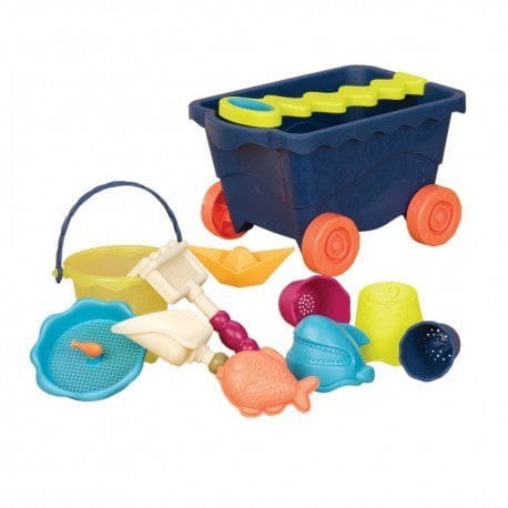 Przyczepka do Piasku Wagonik z akcesoriami Wavy-Wagon - B.toys
