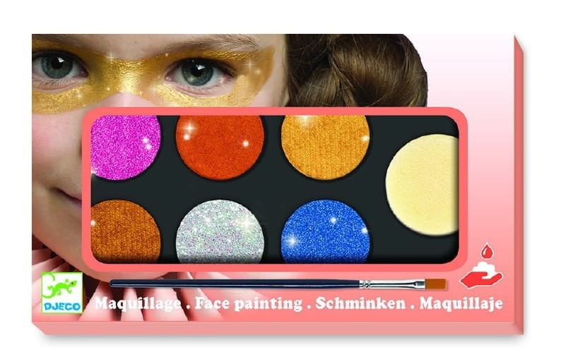 Farby do Malowania Twarzy Błyszczące - Djeco