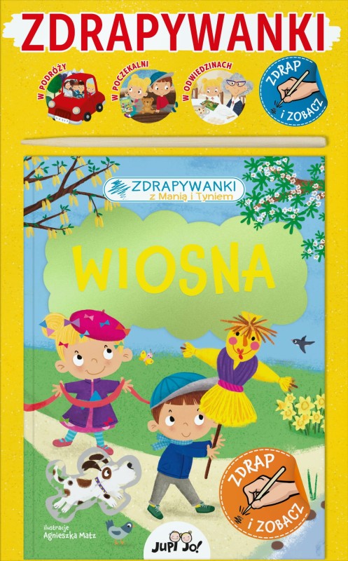 Książeczka ze Zdrapywankami Wiosna. Zdrapywanki z Manią i Tyniem