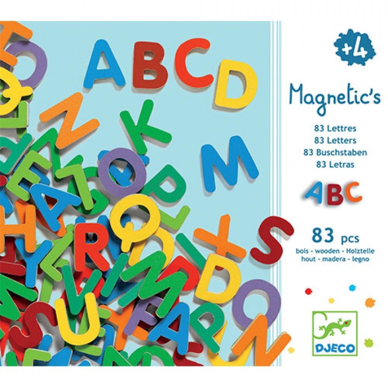 Alfabet Duże Litery Magnesy 83 el. - Djeco