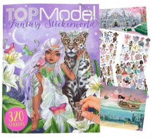 Książeczka z Naklejkami Fantasy Stickerworld Book - TOPModel