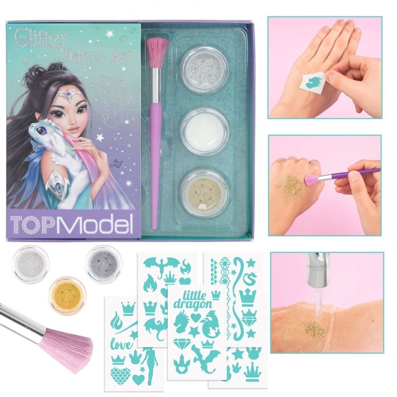 Tatuaże Brokatowe Dragon Love - TOPModel