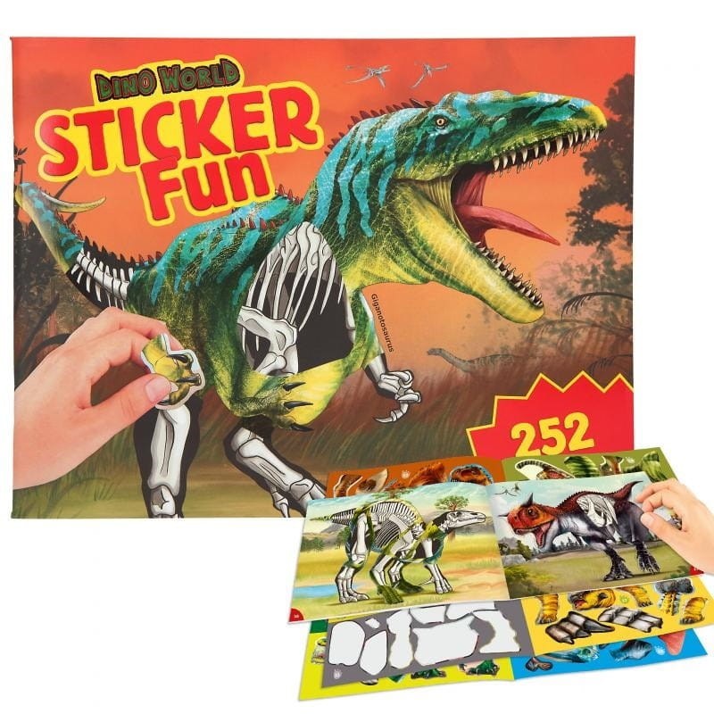 Album z naklejkami Dinozaury Dino World - Depesche