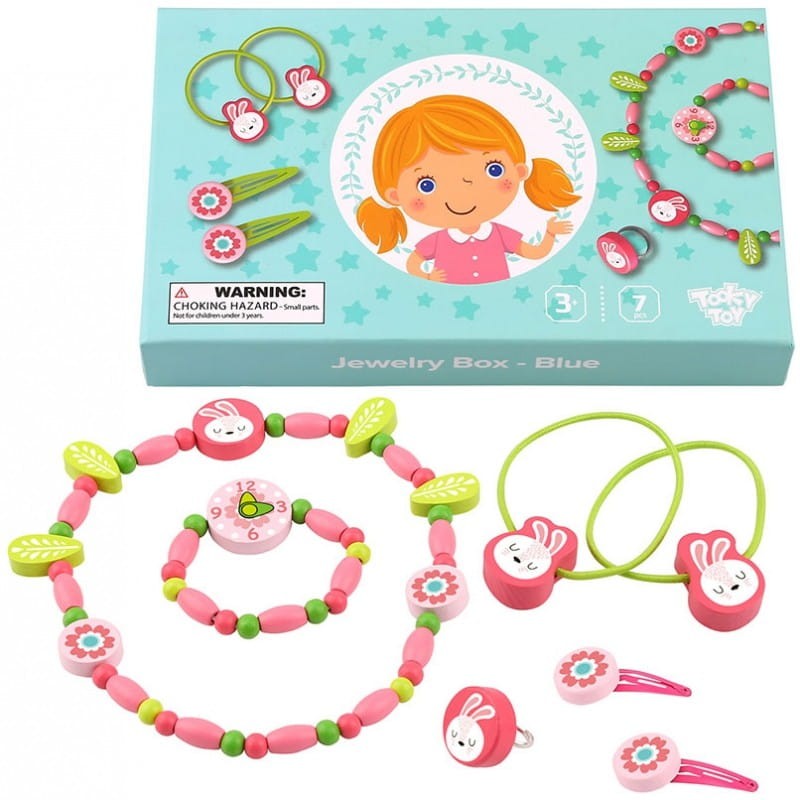 Pudełko z Biżuterią i Akcesoriami do Włosów Króliczki - Tooky Toy