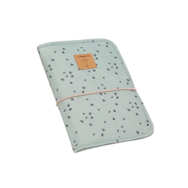 Przewijak podróżny z etui na akcesoria Floral Mint- Lassig