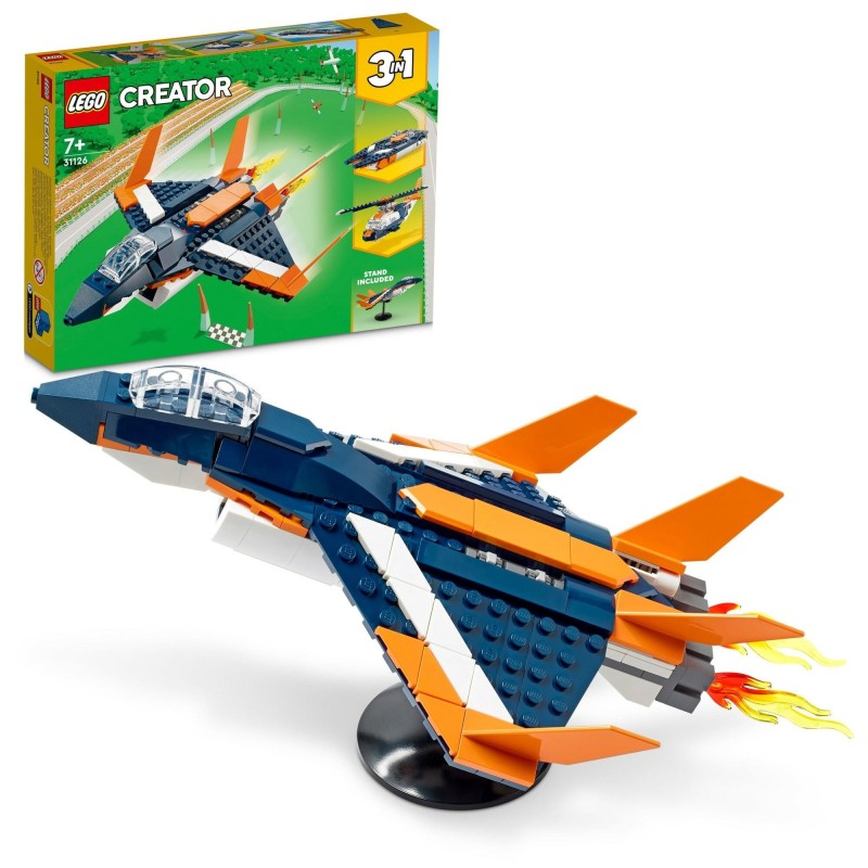 Klocki LEGO Creator 3w1 Odrzutowiec naddźwiękowy 31126