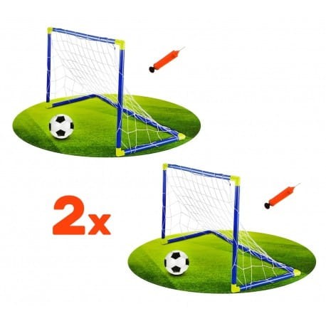 2x Bramka rozkładana z Piłką i Pompką Football Sport - Woopie