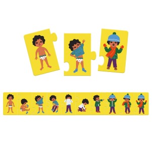 Duże Puzzle Ubieram się - Djeco
