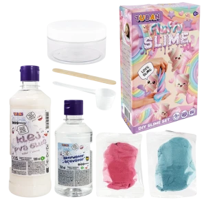 Slime Fluffy puszysty, miękki i lekki zestaw XL DiY Tuban klej aktywator piasek
