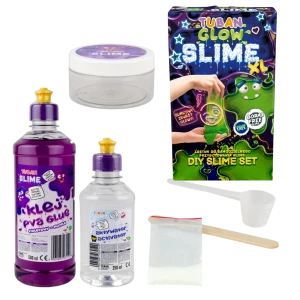 Slime zestaw XL zrób sam DiY glutek świecący w ciemności Tuban