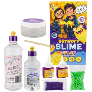 Zestaw DIY Sensory Slime kolory zapachy struktury 6 w 1 Tuban