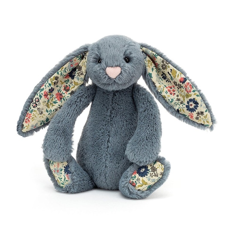 Króliczek z Kolorowymi Uszami 18 cm Blossom Dusky Blue Bunny - Jellycat
