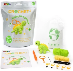 Zestaw do nauki szydełkowania dinozaur Stegosaur Avenir Crochet