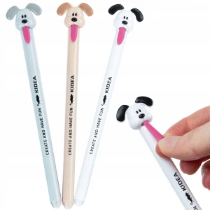 Długopis zmazywalny wymazywalny Pieski 3 sztuki Kidea