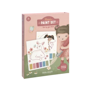 Kolorowanki wodne z naklejkami 18x malowanie wodą Rosa ogród Little Dutch
