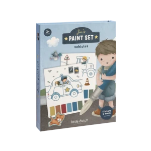 Kolorowanki wodne z naklejkami 18x malowanie wodą Pojazdy Jim Little Dutch