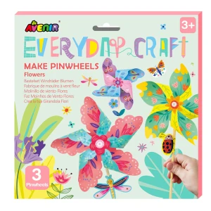 Zestaw kreatywny wiatraczki kwiaty DiY Everyday Craft Make Pinwheels Flowers Avenir