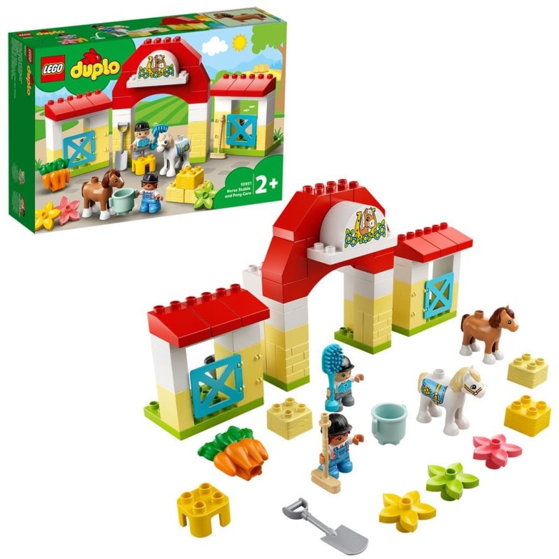 Zestaw Klocków Lego Duplo Stadnina i kucyki 10951